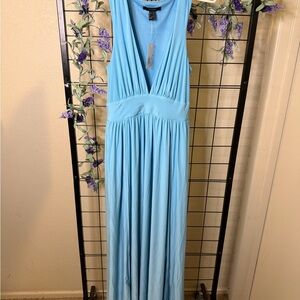 Forever 21 Light Blue Maxi Dress